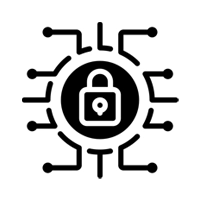 a lock on a data circle